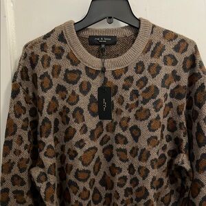 Rag & bone leopard sweater NEW